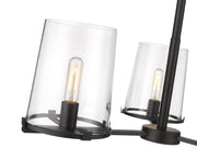 Callista 3 Light 28" Chandelier in Matte Black
