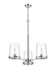 Callista 3 Light 28" Chandelier in Polished Nickel