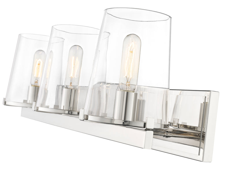 Callista 3 Light 27.5" Vanity in Polished Nickel