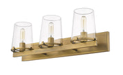 Callista 3 Light 27.5" Vanity in Rubbed Brass
