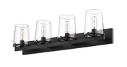 Callista 4 Light 37.5" Vanity in Matte Black