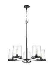 Callista 5 Light 33" Chandelier in Matte Black