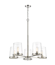 Callista 5 Light 33" Chandelier in Polished Nickel