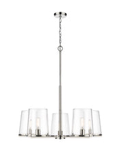 Callista 5 Light 33" Chandelier in Polished Nickel