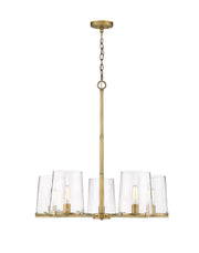 Callista 5 Light 33" Chandelier in Rubbed Brass