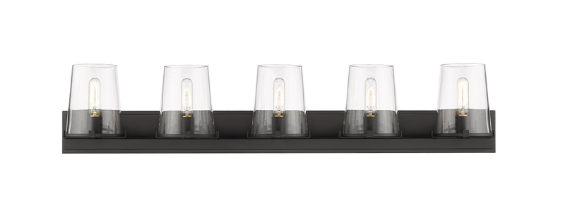 Callista 5 Light 47" Vanity in Matte Black
