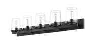Callista 5 Light 47" Vanity in Matte Black