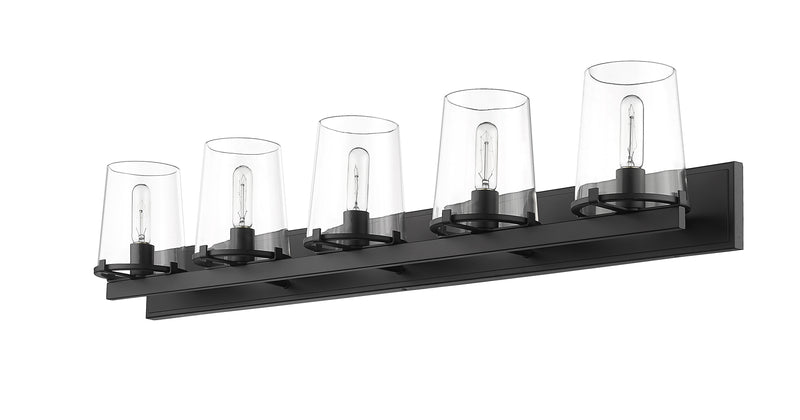 Callista 5 Light 47" Vanity in Matte Black