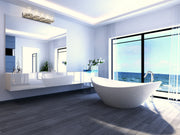 Callista 5 Light 47" Vanity in Polished Nickel in a room setting