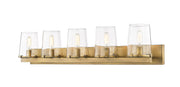 Callista 5 Light 47" Vanity in Rubbed Brass