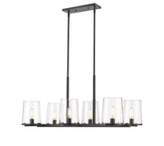 Callista 6 Light 43.5" Linear Pendant in Matte Black