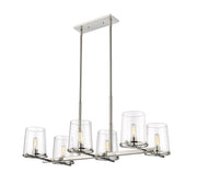 Callista 6 Light 43.5" Linear Pendant in Polished Nickel