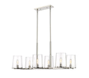 Callista 6 Light 43.5" Linear Pendant in Polished Nickel