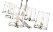 Callista 6 Light 43.5" Linear Pendant in Polished Nickel