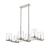 Callista 6 Light 43.5" Linear Pendant in Polished Nickel