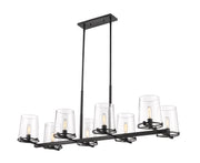 Callista 8 Light 56" Linear Pendant in Matte Black