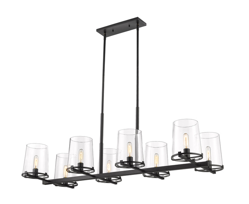 Callista 8 Light 56" Linear Pendant in Matte Black