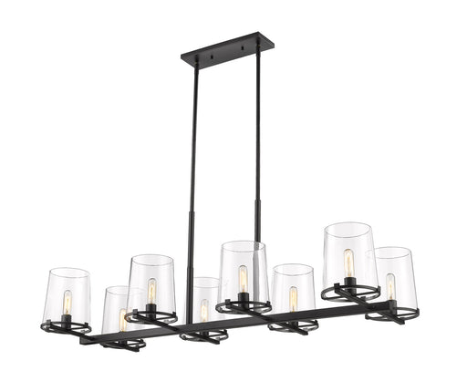 Callista 8 Light 56" Linear Pendant in Matte Black