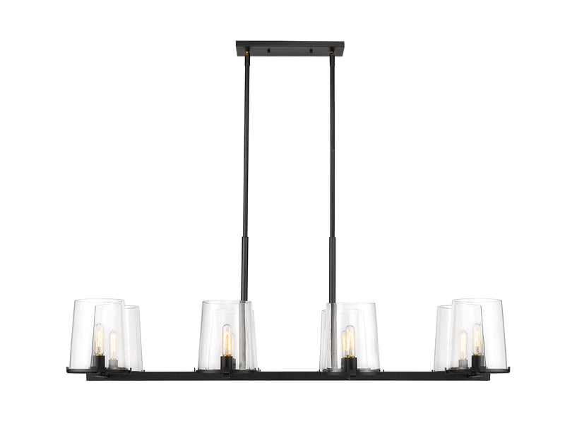 Callista 8 Light 56" Linear Pendant in Matte Black