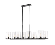 Callista 8 Light 56" Linear Pendant in Matte Black