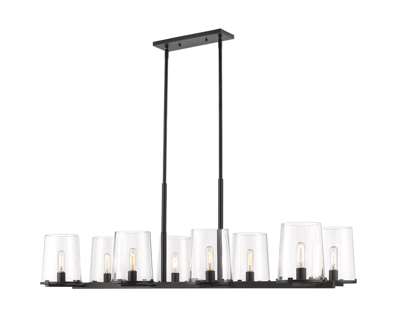 Callista 8 Light 56" Linear Pendant in Matte Black