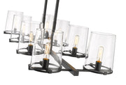 Callista 8 Light 56" Linear Pendant in Matte Black