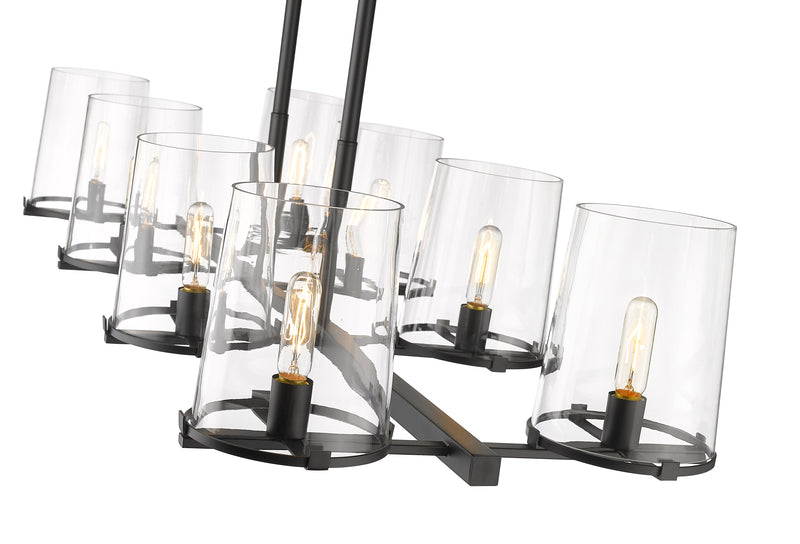 Callista 8 Light 56" Linear Pendant in Matte Black