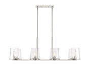 Callista 8 Light 56" Linear Pendant in Polished Nickel