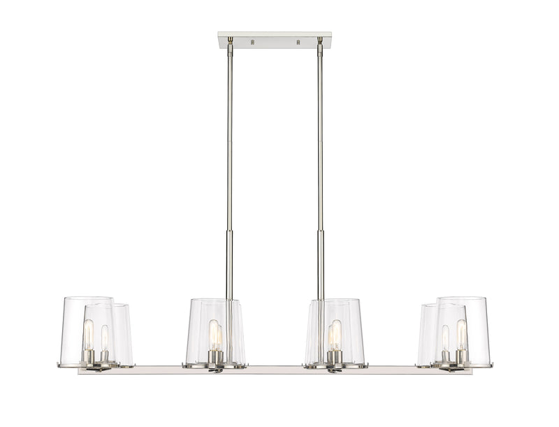Callista 8 Light 56" Linear Pendant in Polished Nickel