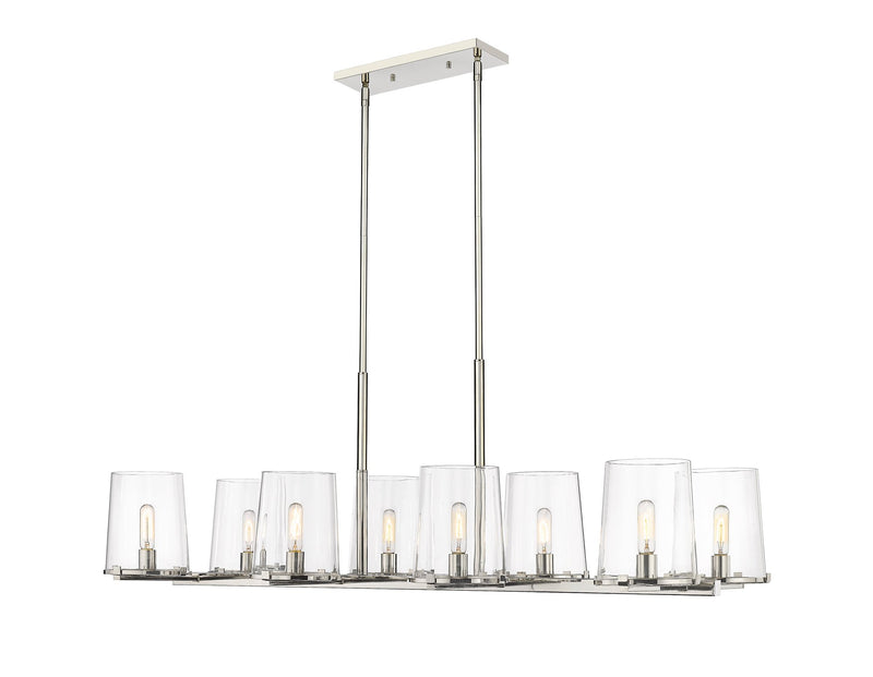 Callista 8 Light 56" Linear Pendant in Polished Nickel