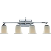 Nicholas 4-Light Opal Glass Bath Vanity Light in Polished Chrome