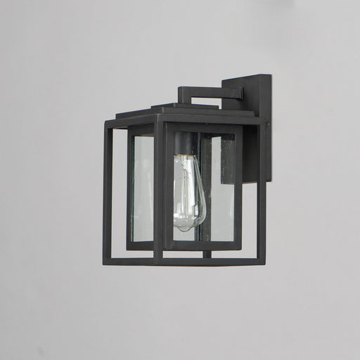 Cabana 1 Light Small Outdoor Wall Sconce in Black