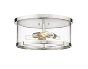 Callista 3 Light 16.5" Flush Mount in Polished Nickel