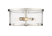 Callista 3 Light 16.5" Flush Mount in Polished Nickel