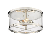 Callista 3 Light 16.5" Flush Mount in Polished Nickel