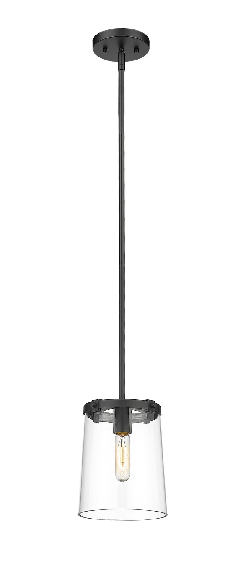 Callista 1 Light 7.5" Pendant in Matte Black