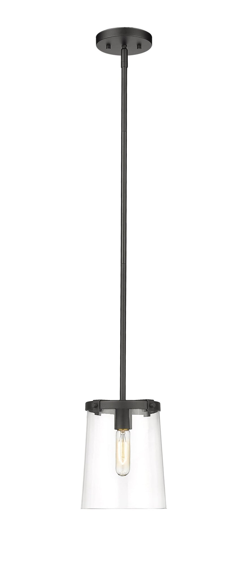 Callista 1 Light 7.5" Pendant in Matte Black