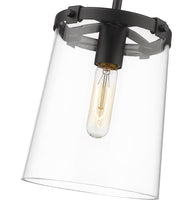 Callista 1 Light 7.5" Pendant in Matte Black