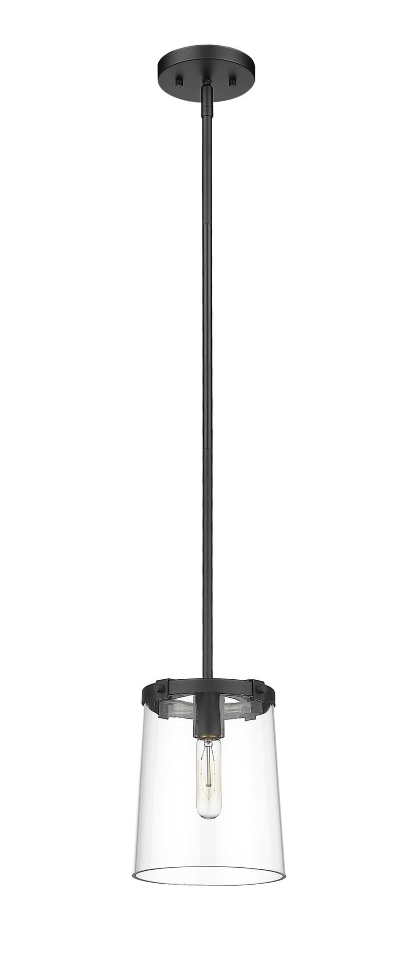 Callista 1 Light 7.5" Pendant in Matte Black