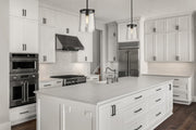 Callista 1 Light 7.5" Pendant in Matte Black in a room setting