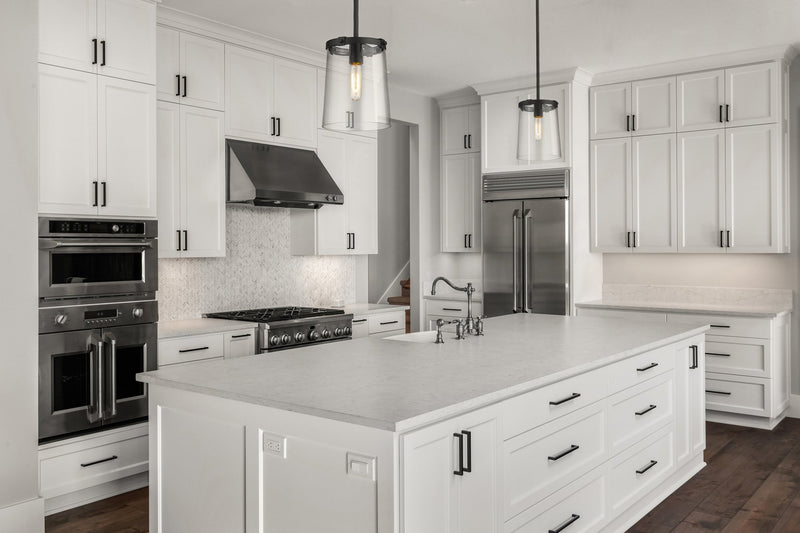 Callista 1 Light 7.5" Pendant in Matte Black in a room setting