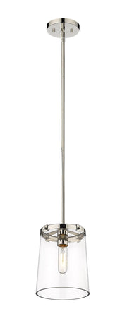 Callista 1 Light 7.5" Pendant in Polished Nickel