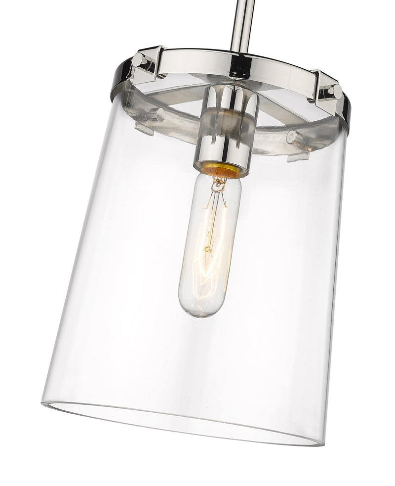 Callista 1 Light 7.5" Pendant in Polished Nickel