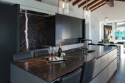 Callista 1 Light 7.5" Pendant in Polished Nickel in a room setting