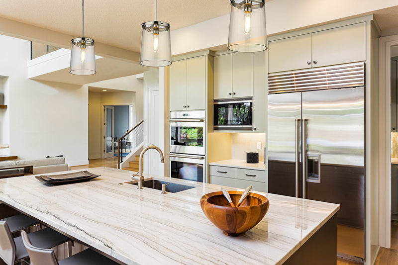 Callista 1 Light 7.5" Pendant in Polished Nickel in a room setting
