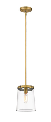 Callista 1 Light 7.5" Pendant in Rubbed Brass