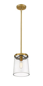 Callista 1 Light 7.5" Pendant in Rubbed Brass