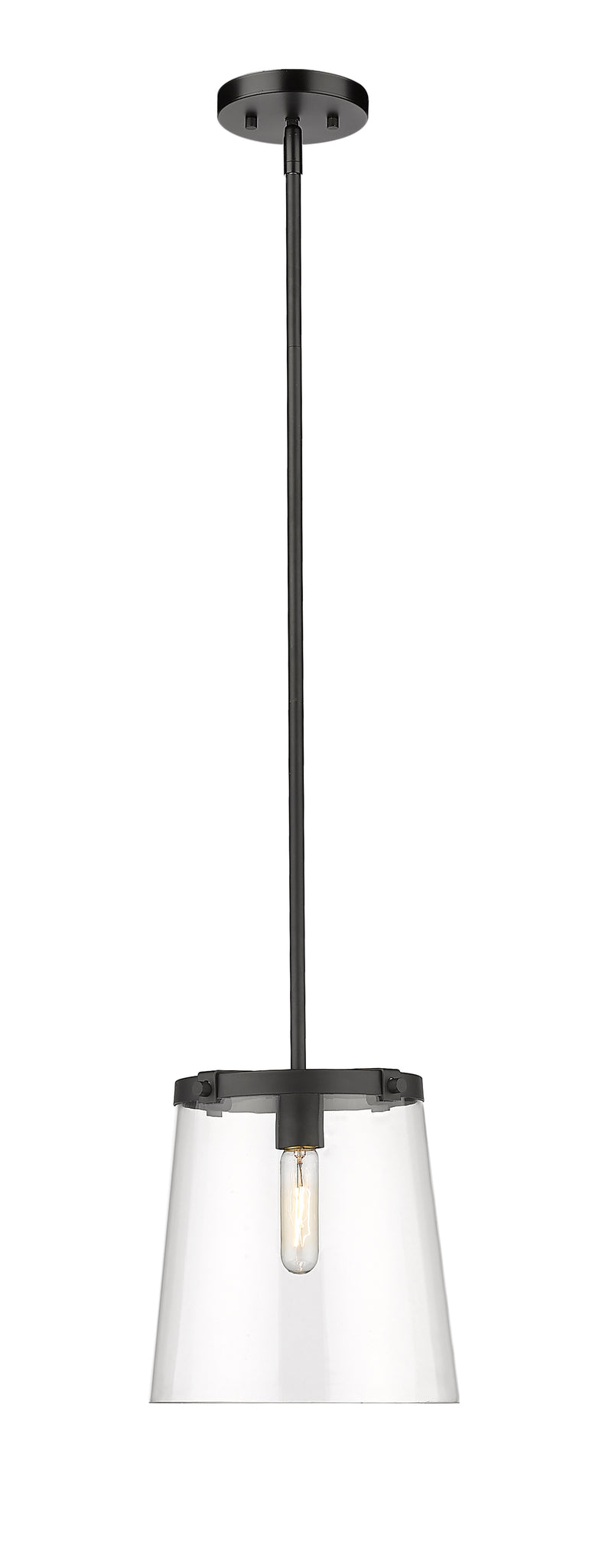 Callista 1 Light 10" Pendant in Matte Black