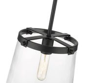 Callista 1 Light 10" Pendant in Matte Black