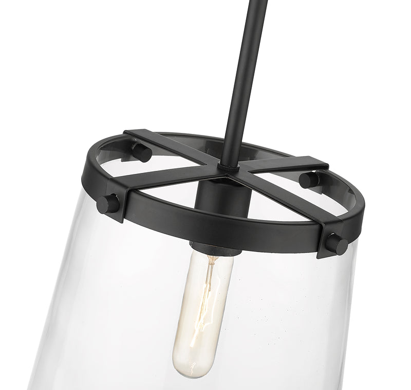Callista 1 Light 10" Pendant in Matte Black